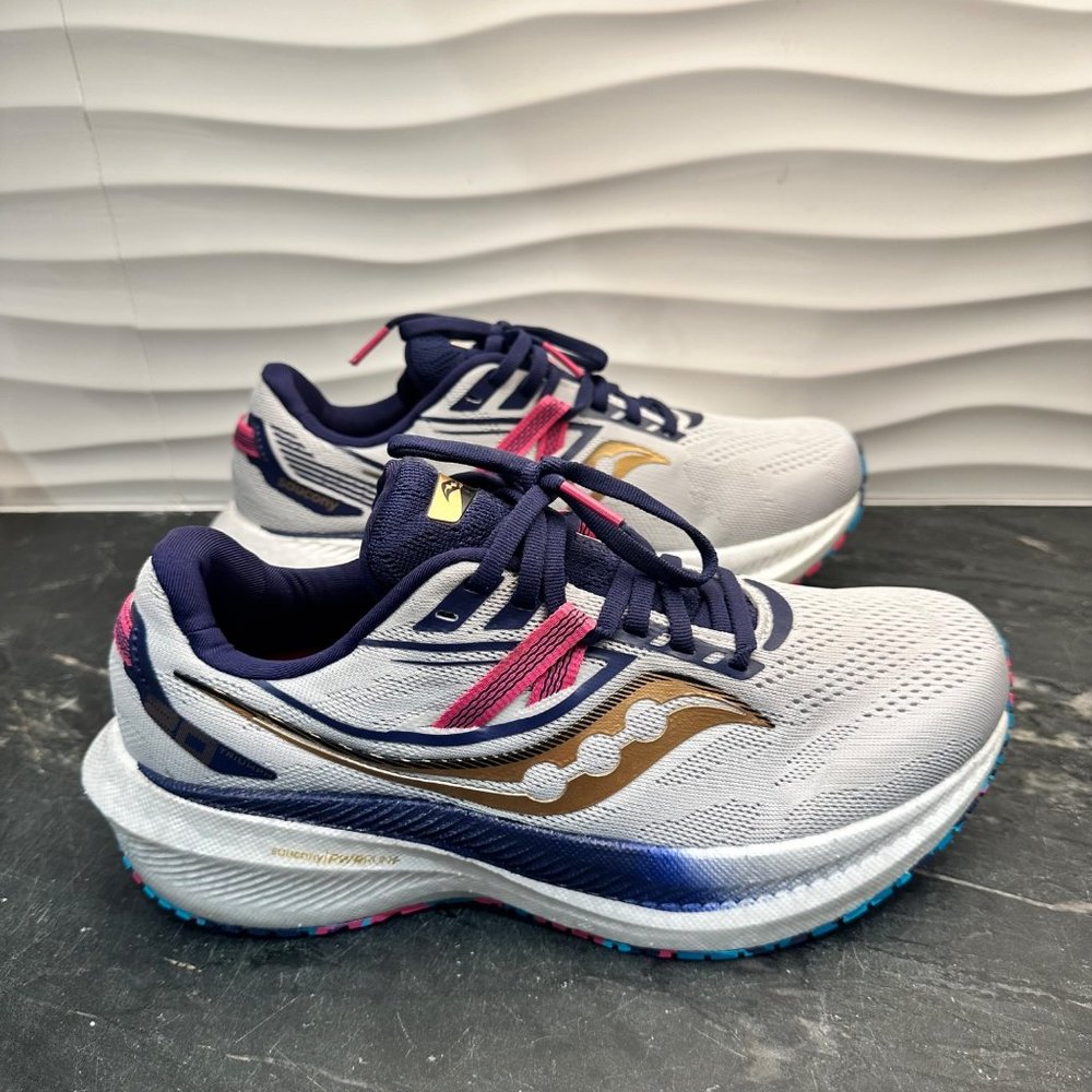 Saucony Triumph 20 Women’s 8.5 Prospect Glass Running Shoes S10759-40 PWRrun+